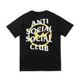 Anti Social Social Club x Fragment Yellow Bolt Tee (FW19) Black