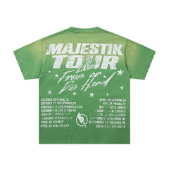 Majestik “Luxury Culture” Yacht Vintage Tee(Green)