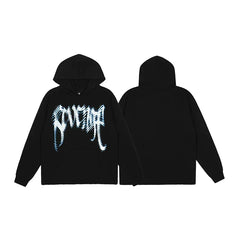 Revenge Black Motion Blue Arch Logo Pullover Hoodie