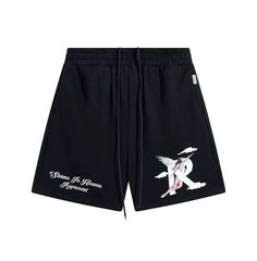 Represent "Storms In Heaven" Graphic Heavyweight Shorts - Black