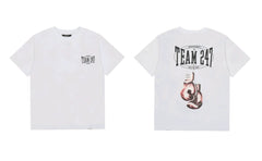 Represent "Team 247" Boxing Gloves Graphic T-Shirt - White