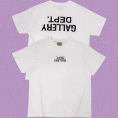 Gallery Dept. Inverted Logo Short Sleeve T-Shirt - White/Black