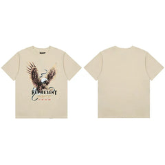Represent "Racing" Eagle Graphic T-Shirt - Off-White