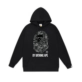 BAPE Black Camo APE Head Pullover Hoodie