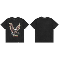 Represent "Racing" Eagle Graphic T-Shirt - Black