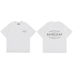 Represent Circular Crest Owners' Club Graphic T-Shirt - White