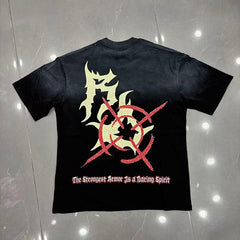 ROYAL DESERT Vintage Graphic Black T‑Shirt