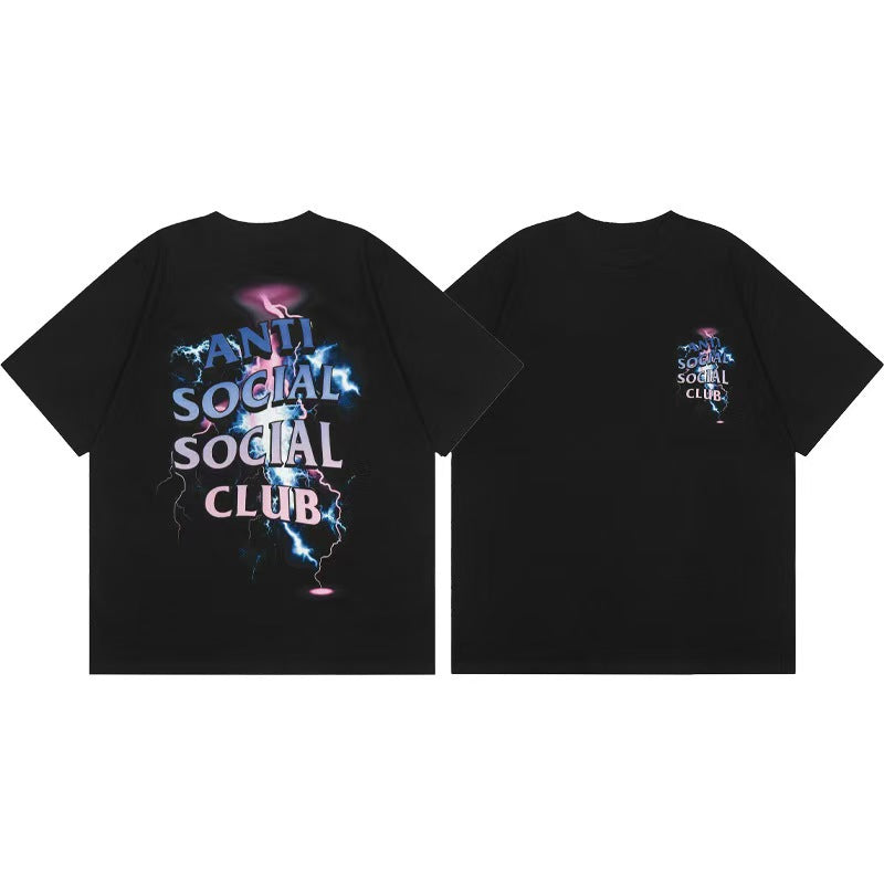 Anti Social Social Club Bolt From The Blue T-shirt Black