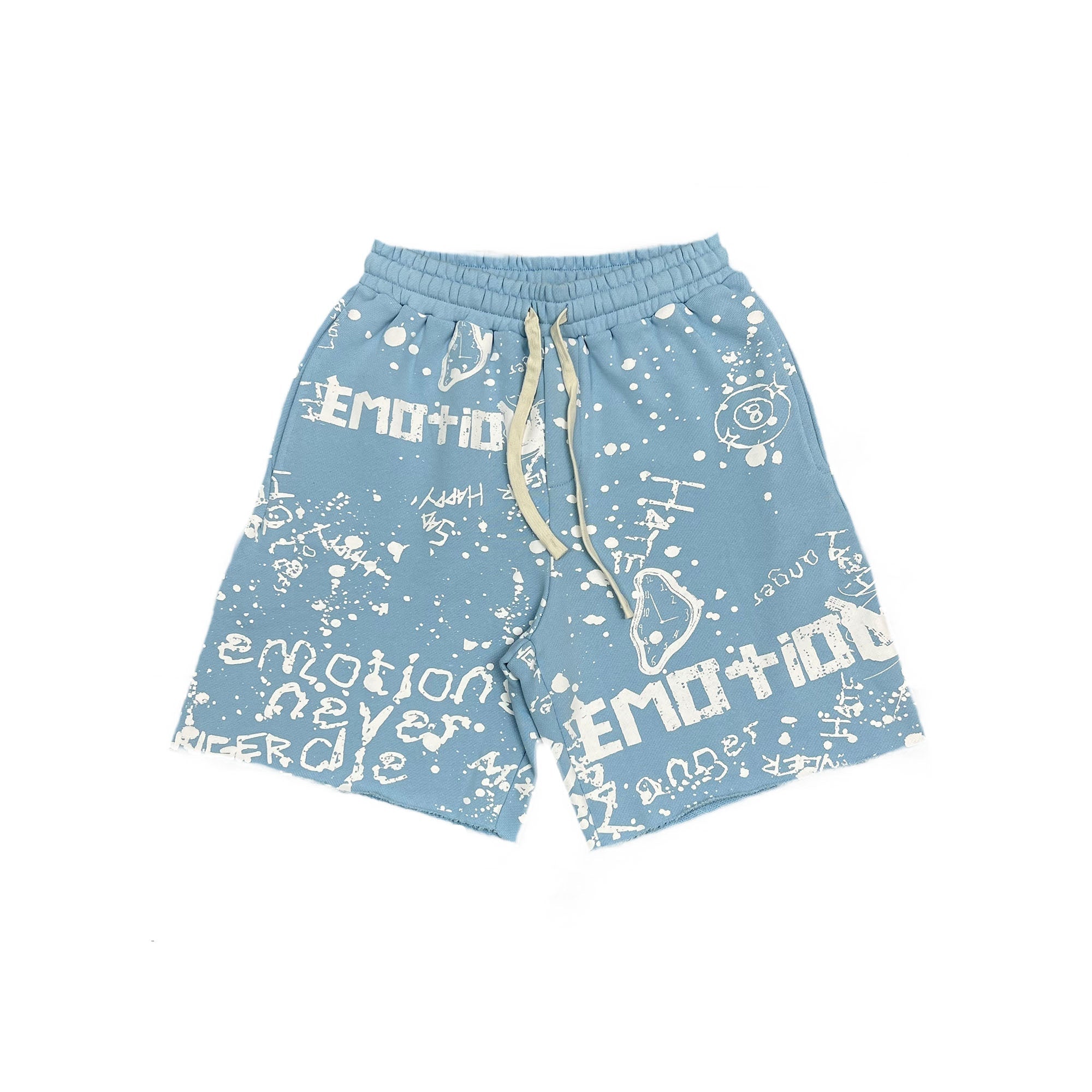 Blue “Graffiti” Shorts