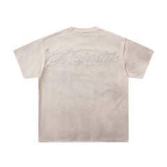 Majestik “Soul & Light in Darkness” Vintage Tee（Off-White / Cream）
