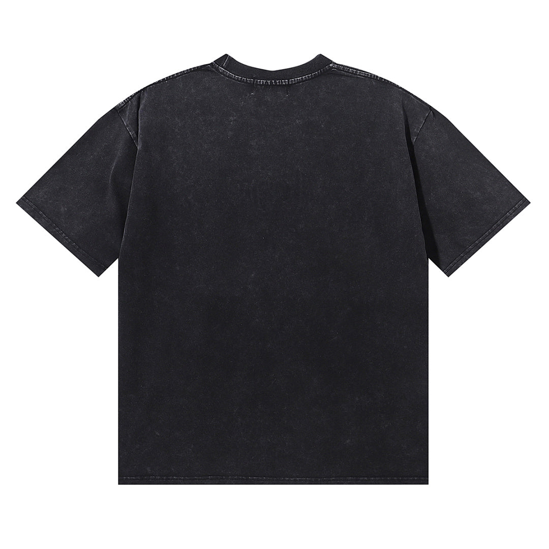 Majestik “Bulldog” Stadium Rhinestone Vintage Tee（Black）