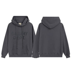 Gallery Dept Tonal Logo Charcoal Hoodie
