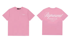 Represent Script Owners' Club Graphic T-Shirt - Pink/White