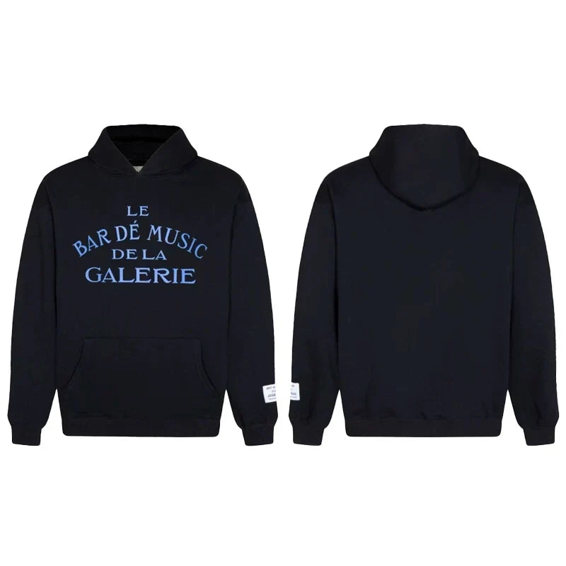 Gallery Dept. Blue Text Hoodie