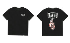Represent "Team 247" Boxing Gloves Graphic T-Shirt - Black