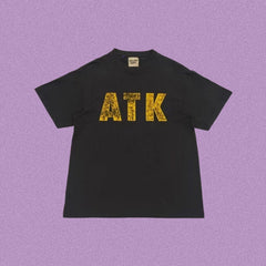 Gallery Dept. Distressed ATK Short Sleeve T-Shirt - Black/Yellow
