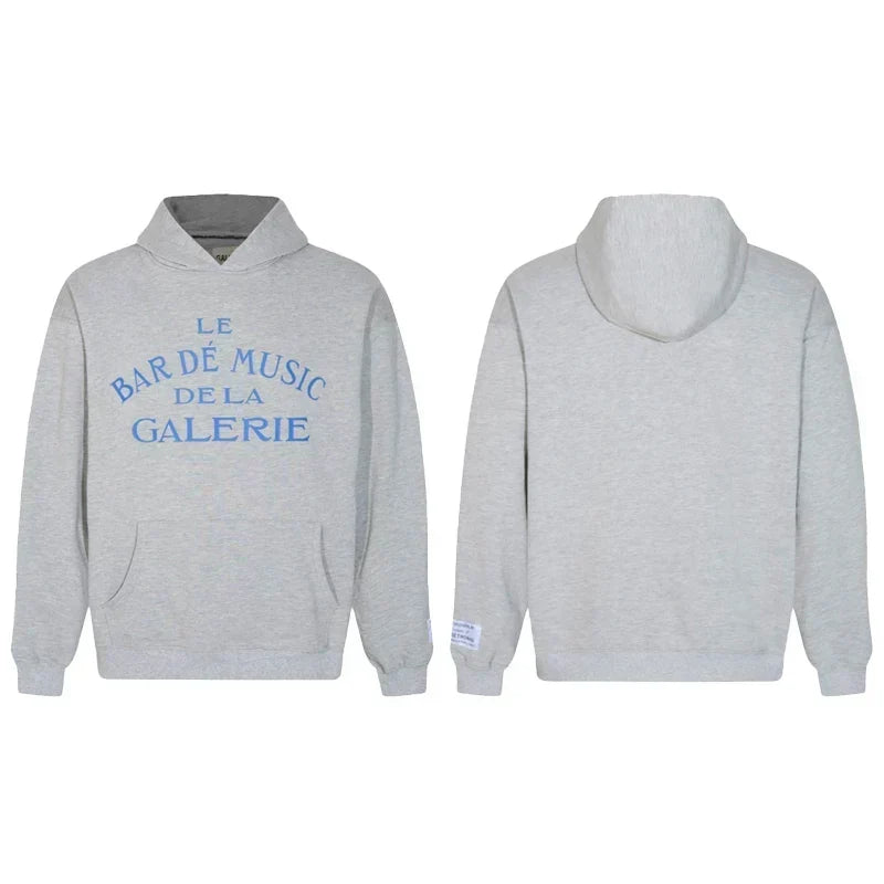 Gallery Dept. Blue Text Hoodie
