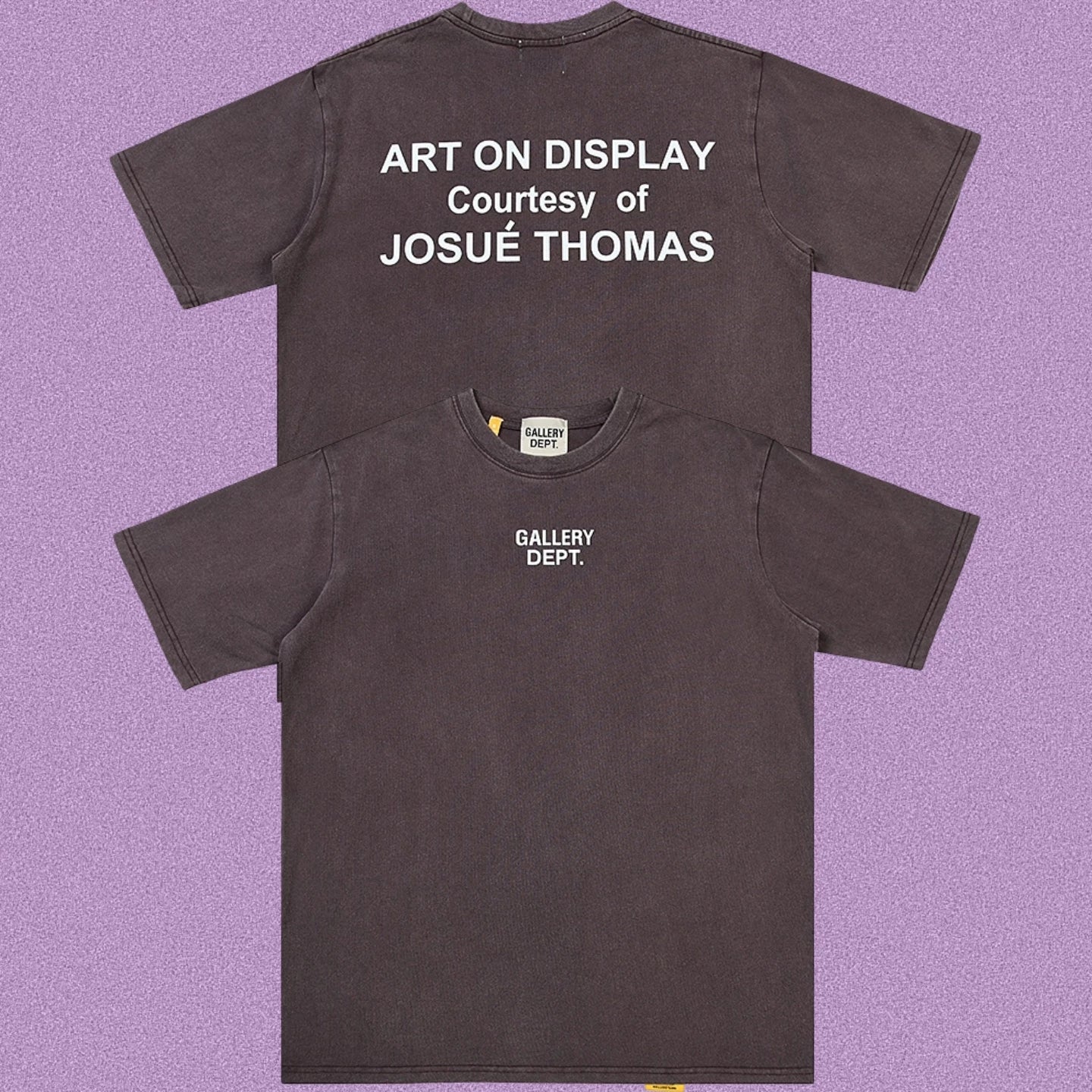 Gallery Dept. Art On Display Short Sleeve T-Shirt - Dark Charcoal