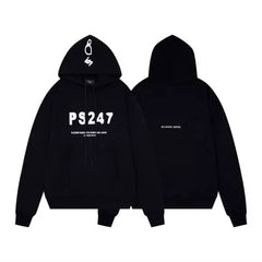 Represent "PS247" Graphic Heavyweight Hoodie - Black