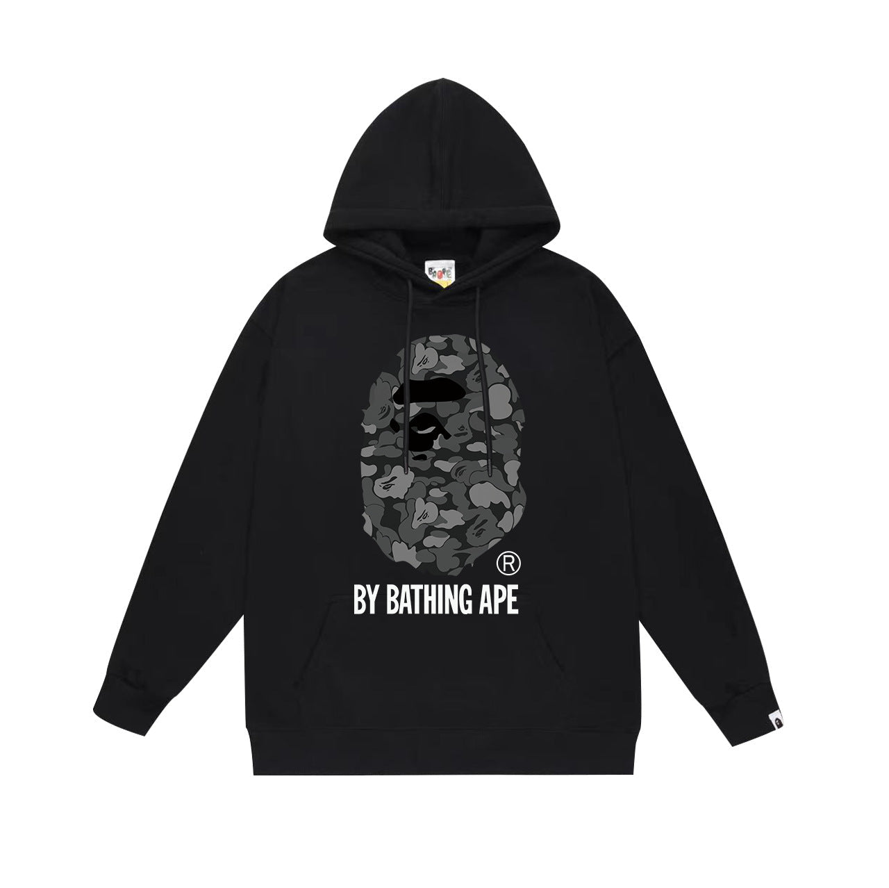 BAPE Black Camo APE Head Pullover Hoodie