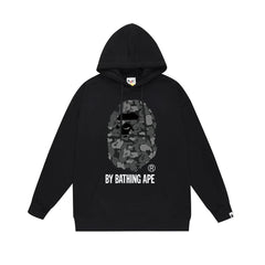 BAPE Black Camo APE Head Pullover Hoodie
