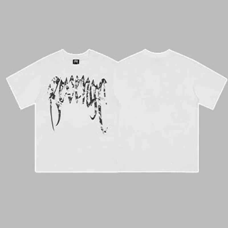Revenge Classic Arch Logo Short Sleeve T-Shirt White