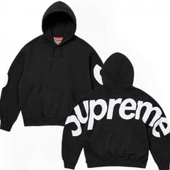 Supreme Big Logo Hooded Sweatshirt - Black
