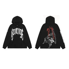 Revenge x Juice WRLD Portrait Arch Logo Pullover Hoodie Black
