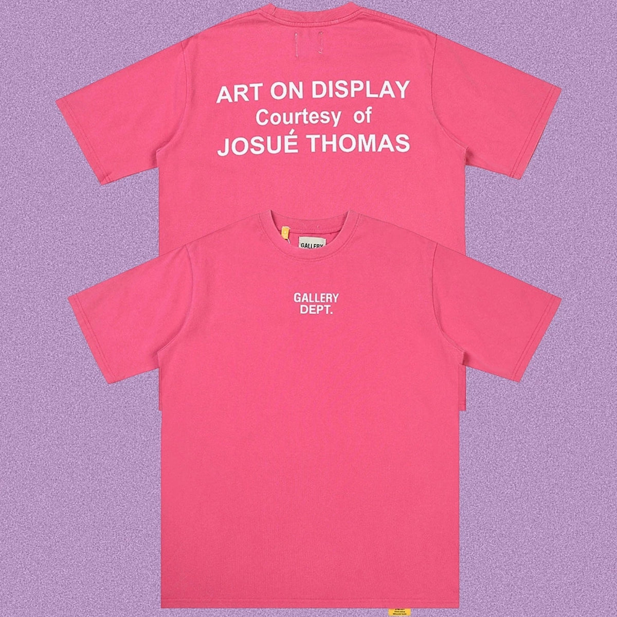 Gallery Dept. Art On Display Short Sleeve T-Shirt - Pink