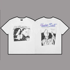 Revenge "Heaven Sent" Religious Graphic Short Sleeve T-Shirt (White)