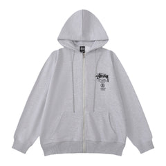 Stussy Hoodie Zip-Up Cardigan Classic Hooded Sweater