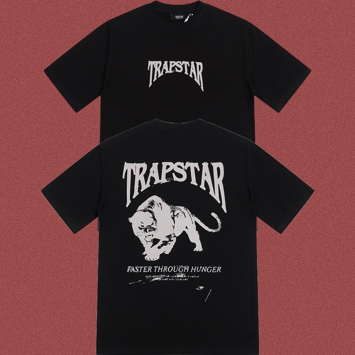 Trapstar Back Panther Graphic Tee - Black