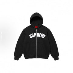 Supreme Arc Thermal Lined Zip Up Hooded Sweatshirt - Black