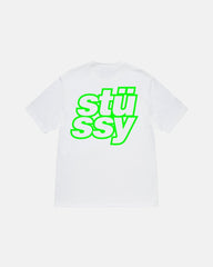 Stussy Stacked Logo White Streetwear Tee