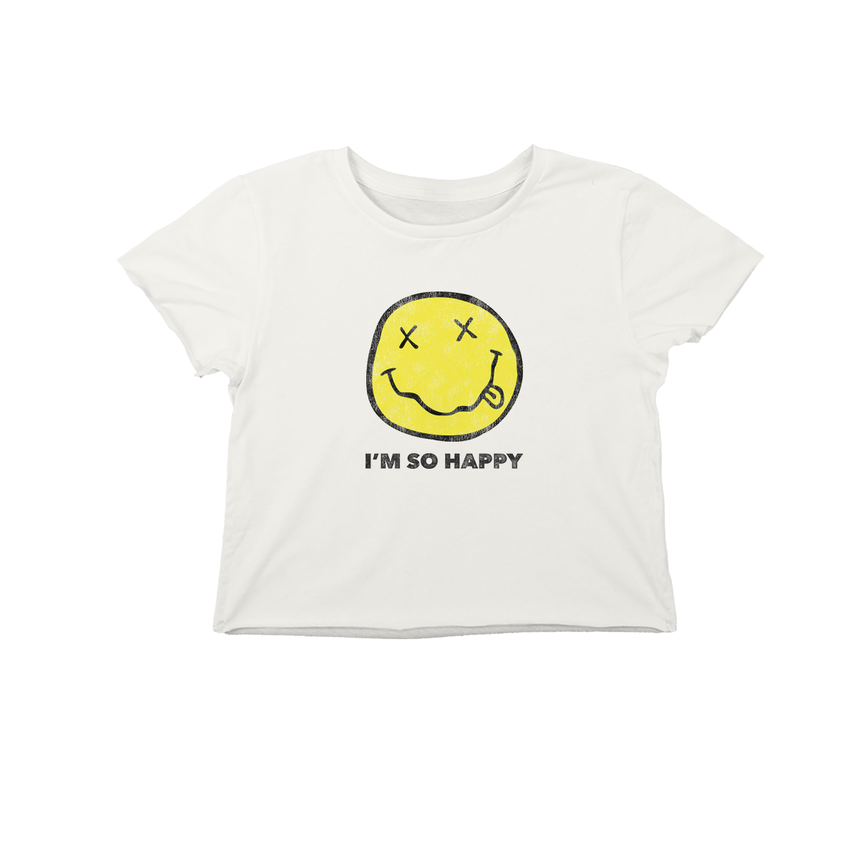 I'm So Happy Cropped Tee