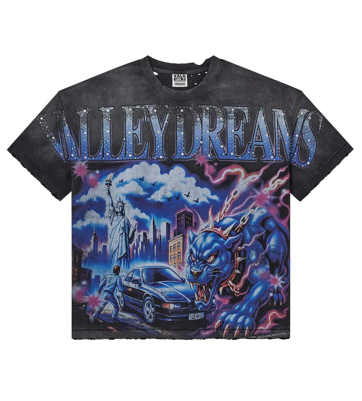 Vale Forever Monster Big Tee Black