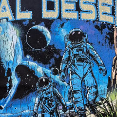 ROYAL DESERT Astronaut Vintage Black T‑Shirt