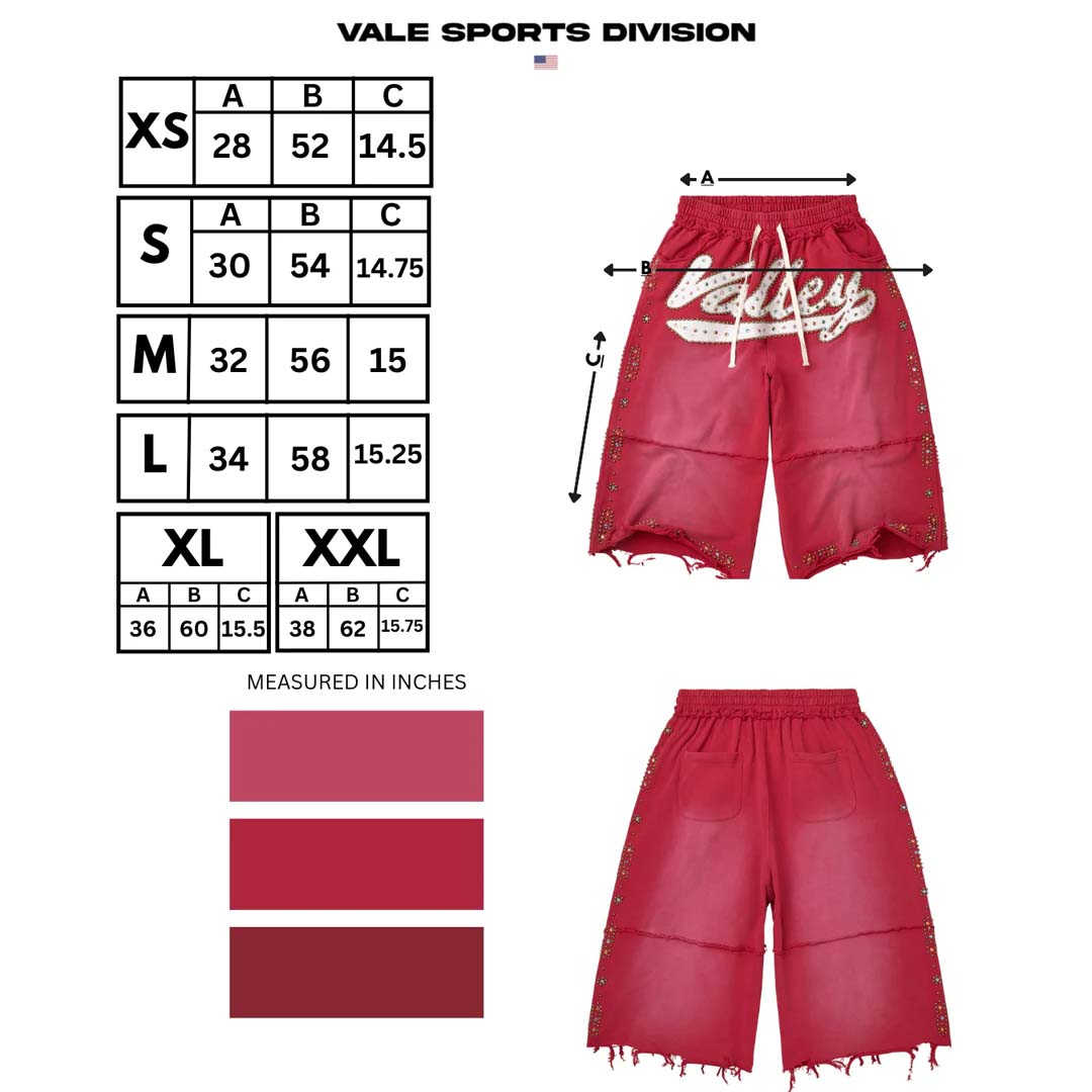 Vale Forever Skittles Sweat Shorts Red